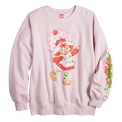 Juniors' Strawberry Shortcake Graphic Fleece Sweatshirt