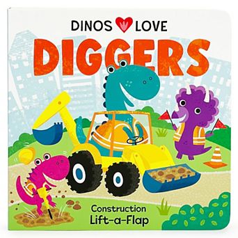 Cottage Door Press Dinos Love Diggers Chunky Lift-A-Flap Book
