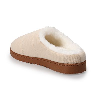 Women's Sonoma Goods For Life® Corduroy Clog Slippers