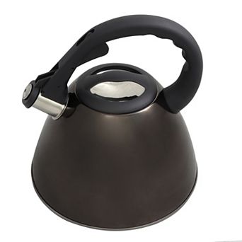 Mr. Coffee Clarendon 2.6-qt Stainless Steel Tea Kettle in Gunmetal Metallic