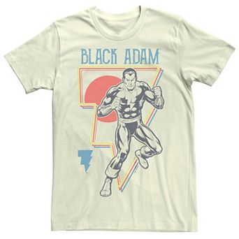 Men's DC Comics Black Adam Color Lines Shock Emblem Tee