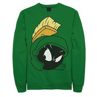 Men's Looney Tunes Attitude Marvin Face Portrait Sweatshirt