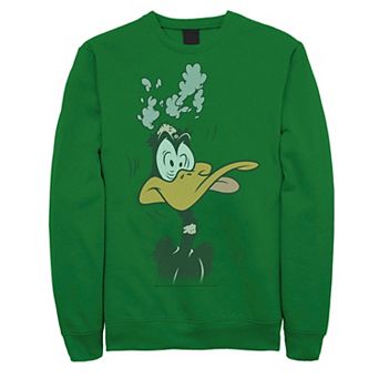 Men's Looney Tunes Daffy Duck Explosion Portrait Sweatshirt