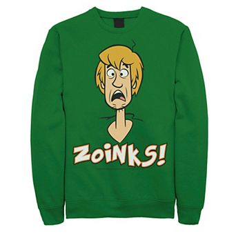 Men's Scooby-Doo Shaggy Zoinks Scared Portrait Sweatshirt