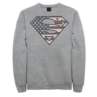 Men's DC Comics Superman USA Flag Logo Sweatshirt