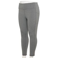 Ava & Viv Women's Plus Size Pull On Ponte Pants - Gray Herringbone
