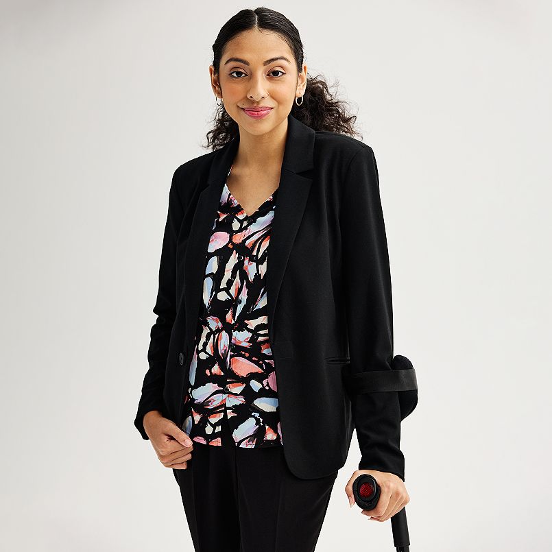 Women's Nine West Adaptive Classic Single-Button Blazer