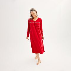 Women's Croft & Barrow® Long Sleeve Velour Nightgown