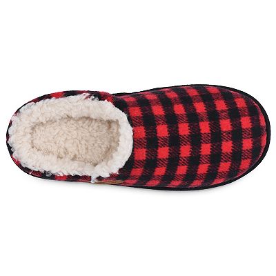 Womens flannel slippers sales