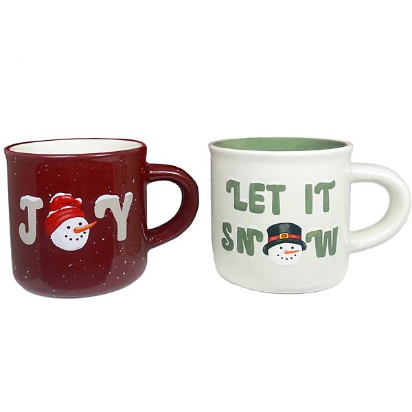 Set of 2 Christmas Mugs with Lids and Straws - 7617518 - TJC