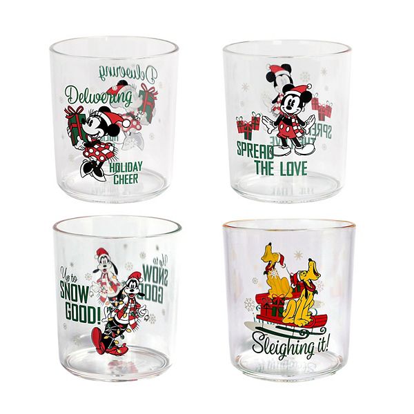 Disney Mickey and Friends Tossed Poses Set of Four Tumblers for Adults