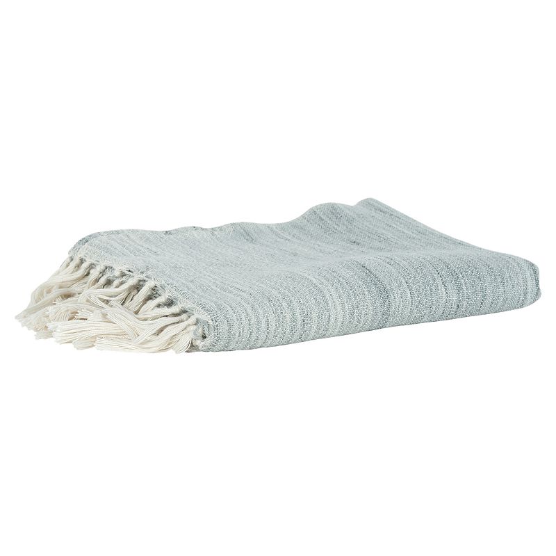 Rizzy Home Piper Throw Blanket, Grey