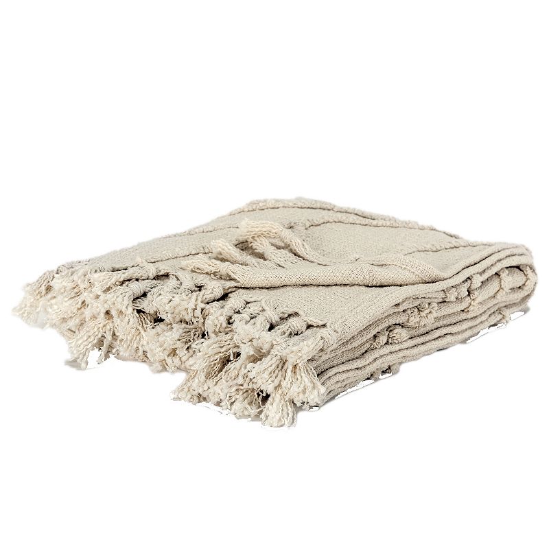 65236367 Rizzy Home Louie Throw Blanket, Brown sku 65236367