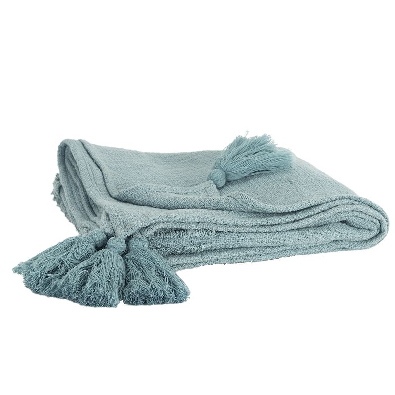 65427287 Rizzy Home Gus Throw Blanket, Green sku 65427287