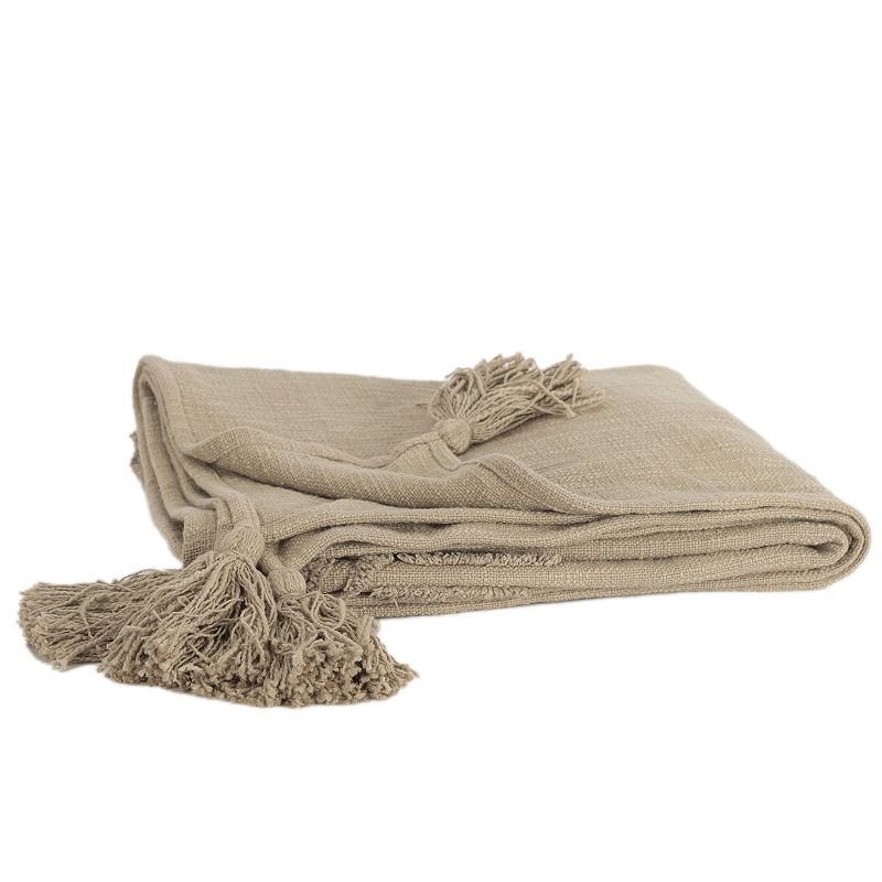 81849264 Rizzy Home Fernando Throw Blanket, Brown sku 81849264