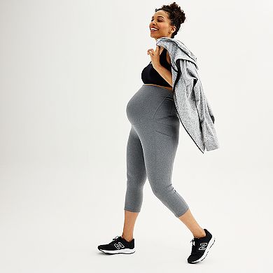 Plus Size Maternity Tek Gear® Ultrastretch High Rise Capri Leggings