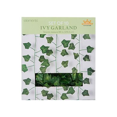 Elements Artificial Ivy Greenery Strands Set of 10