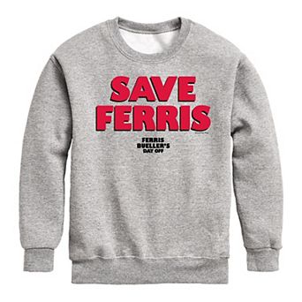 Boys 8-20 Ferris Bueller Save Ferris Fleece Sweatshirt