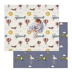 Muslin Baby Play Mat  Playpen Mat - Large Padded Tummy Time Activity