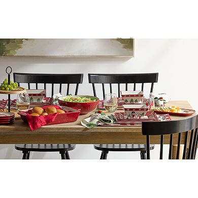 St. Nicholas Square® Yuletide Ceramic Square Dinner Plate