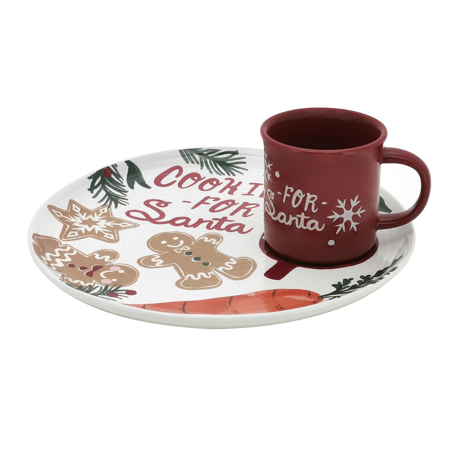 Certified International Holiday Magic Gingerbread Set Of 4 3-D Mug