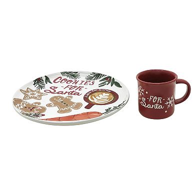 St. Nicholas Square® Evergreen Lane Cookies For Santa Plate & Mug Set