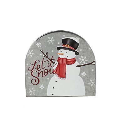 St. Nicholas Square® Snowman Galvanized Napkin Holder