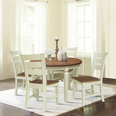 International Concepts Round Top Dining Table with 4 Chairs