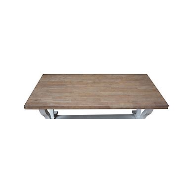 International Concepts LaCasa Solid Wood Coffee Table - Unfinished