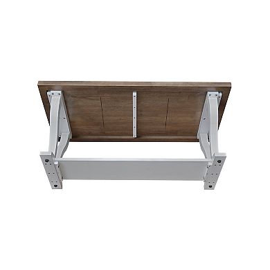International Concepts LaCasa Solid Wood Coffee Table - Unfinished