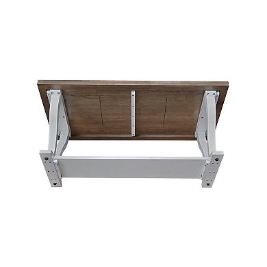 International Concepts LaCasa Solid Wood Coffee Table - Unfinished