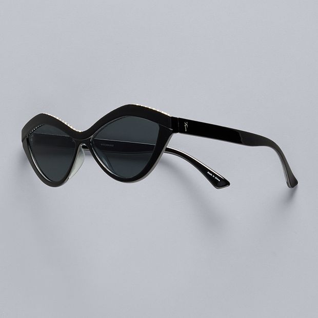 Simply Vera by Vera Wang Black Cat Eye Sunglasses Солнцезащитные очки с квадратными градиентными линзами и  main image 4