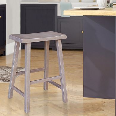 International Concepts Saddle Seat Counter Height Stool