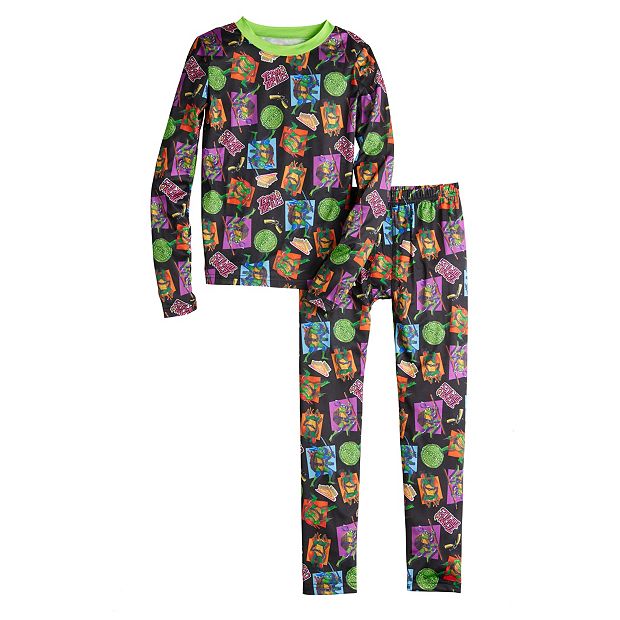 Nickelodeon's Teenage Mutant Ninja Turtles Boys Stretch Poly 2 pc. Lon -  Cuddl Duds