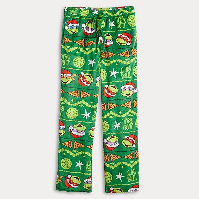 Men's Ninja Turtles Christmas Fleece Pajama Pants