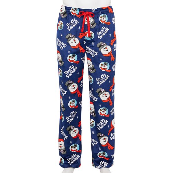 Men's Frosty The Snowman Fleece Pajama Pants