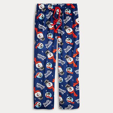 Men's Frosty The Snowman Fleece Pajama Pants