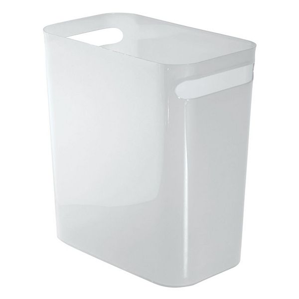 mDesign Slim Rectangle Plastic Trash Can Garbage Wastebasket
