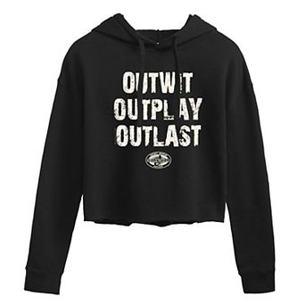 Juniors' Survivor Outwit Cropped Hoodie