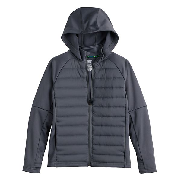 Boys 820 Tek Gear® Mixed Media FullZip Jacket in Regular & Husky