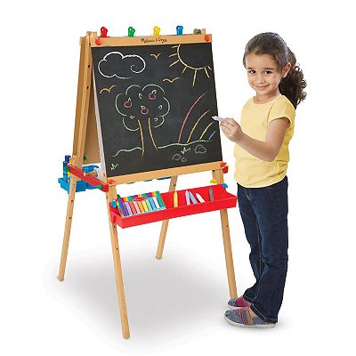 Melissa and doug shops double sided wooden easel assembly