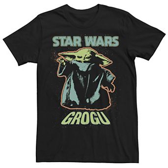 Men's Star Wars The Mandalorian Grogu Using The Force Graphic Tee