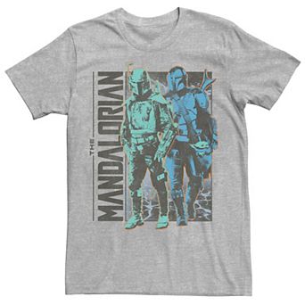 Men's Star Wars The Mandalorian Boba Fett And Grogu Graphic Tee