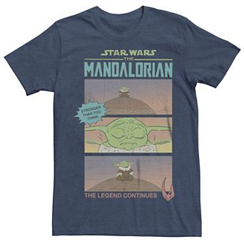 Men's Star Wars The Mandalorian Grogu Stronger That You Think Graphic Tee
