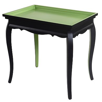 Tray-Top Two-Tone End Table