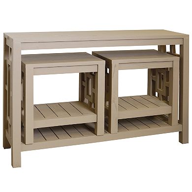Elyse 3-Piece Nesting Parson-Style Console & Side Table Set