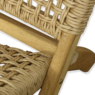 Asha Solid Teak Wood Folding Lounge Chair