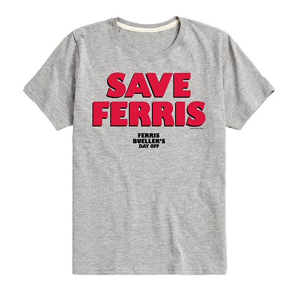 Boys 8-20 Ferris Bueller Save Ferris Graphic Tee