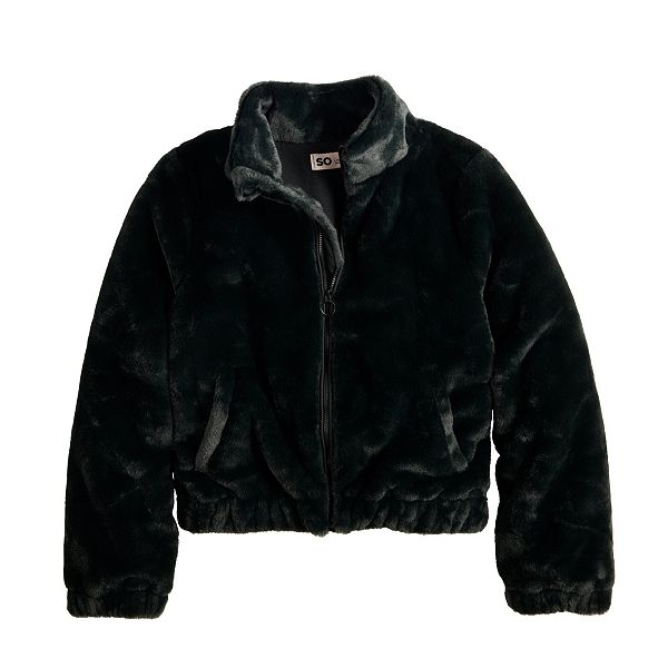Girls 6-20 SO® Faux-Fur Jacket in Regular & Plus Size