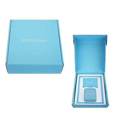 White Lotus Sterling Silver 2 Carat T.W. Lab-Created Moissanite Bridal Set Ring